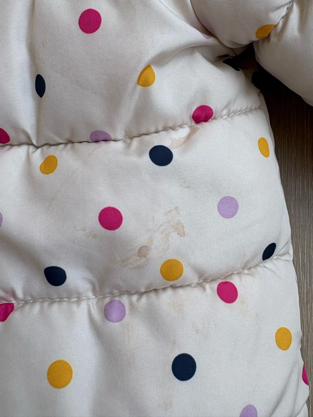 Old Navy Kids Polka Dot Puffer Jacket - Size 18-24m